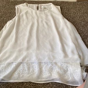 Calvin Klein whit lace tank top